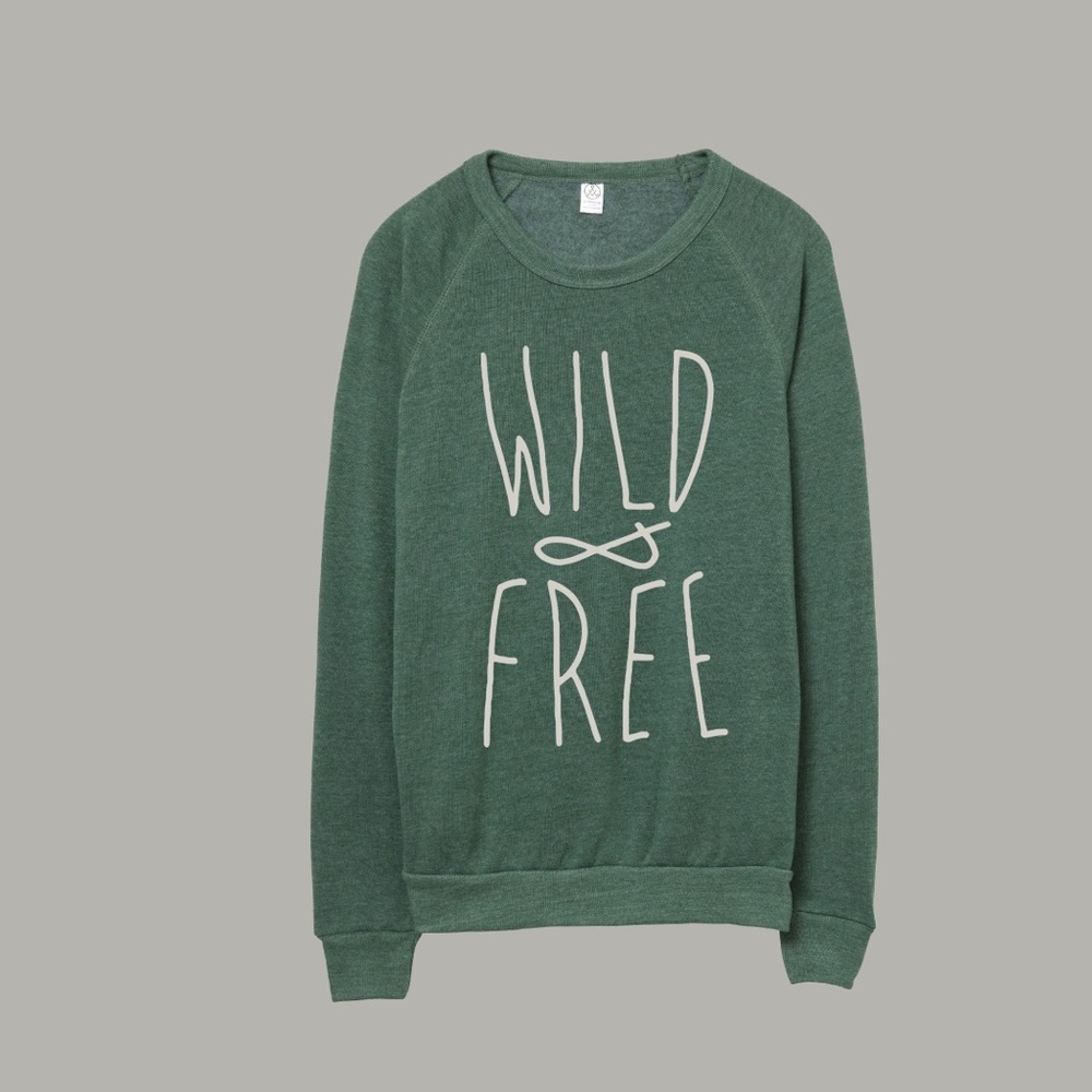 Elmntry - Vintage Forest, Wild & Free Crew Sweater